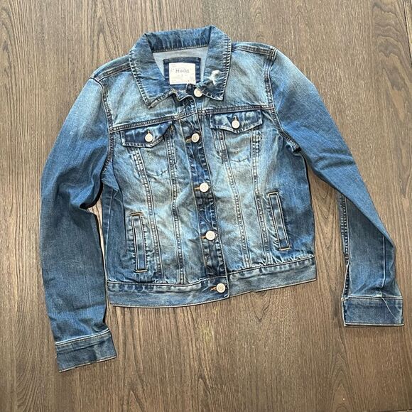 NWOT Mudd Juniors Distressed Jean Jacket - Size S - Picture 1 of 12